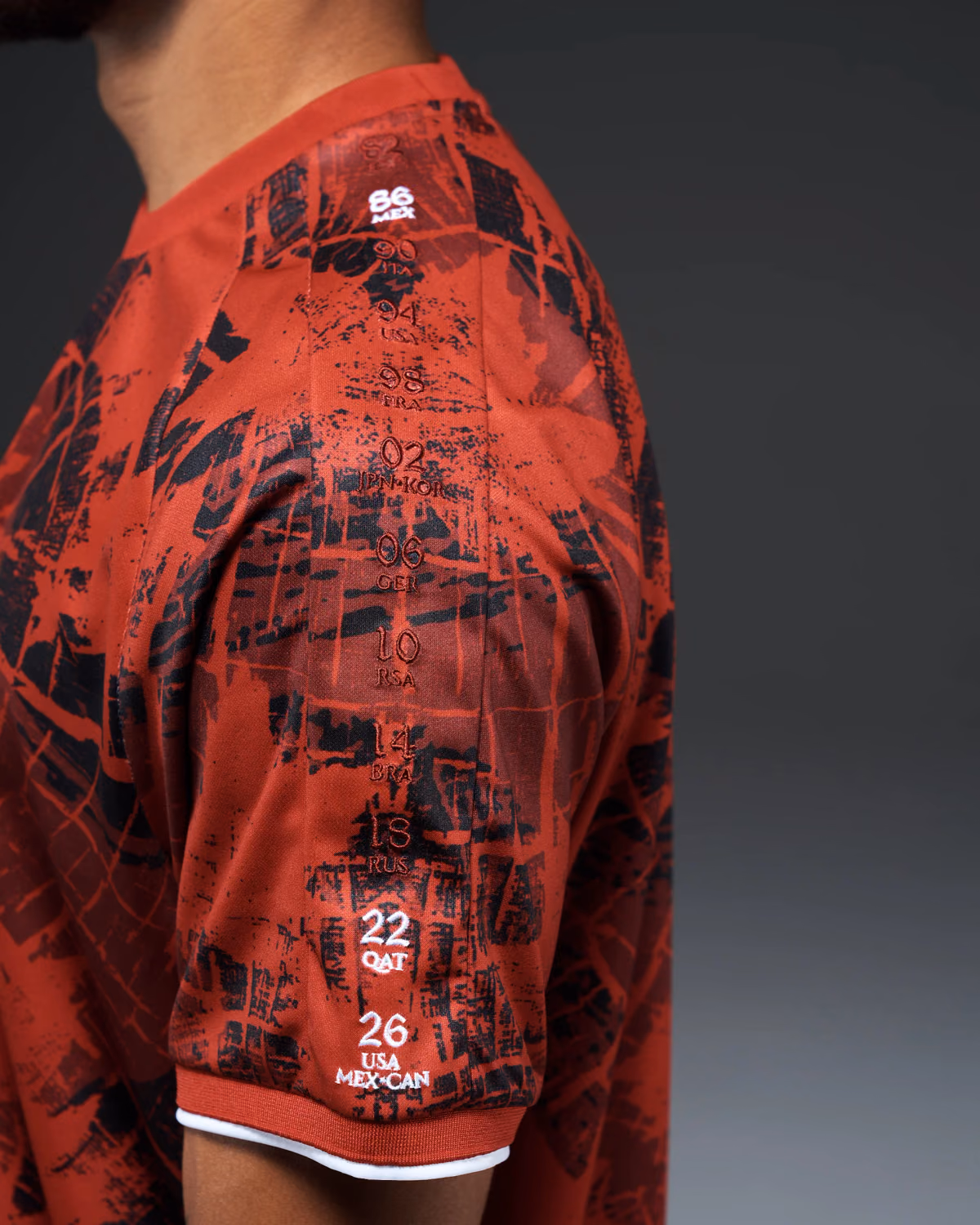 Jersevo Custom Personalized Canada Heritage Jersey (2026WC Edition) left sleeve detail