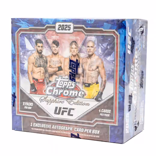 2025 Topps Chrome UFC Sapphire Edition Box view 1
