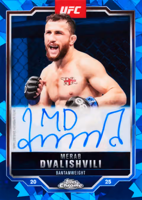 2025 Topps Chrome UFC Sapphire Edition Box view 6