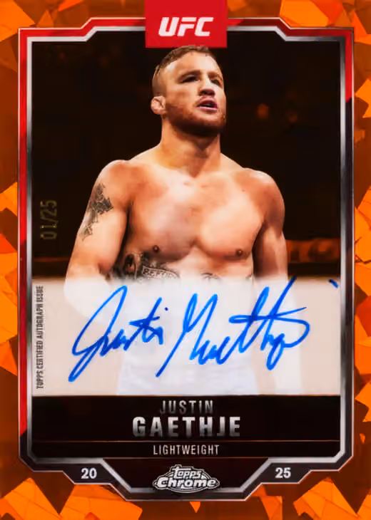 2025 Topps Chrome UFC Sapphire Edition Box view 4