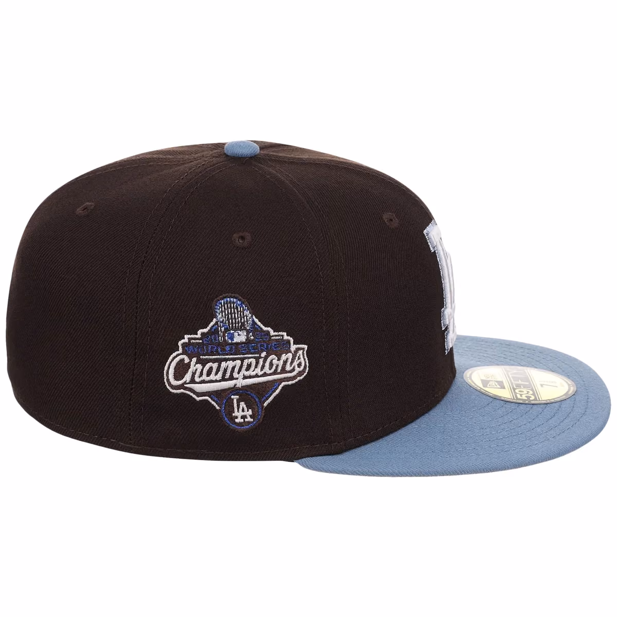 Los Angeles Dodgers MLB Driftwood Fade New Era 59FIFTY detail view