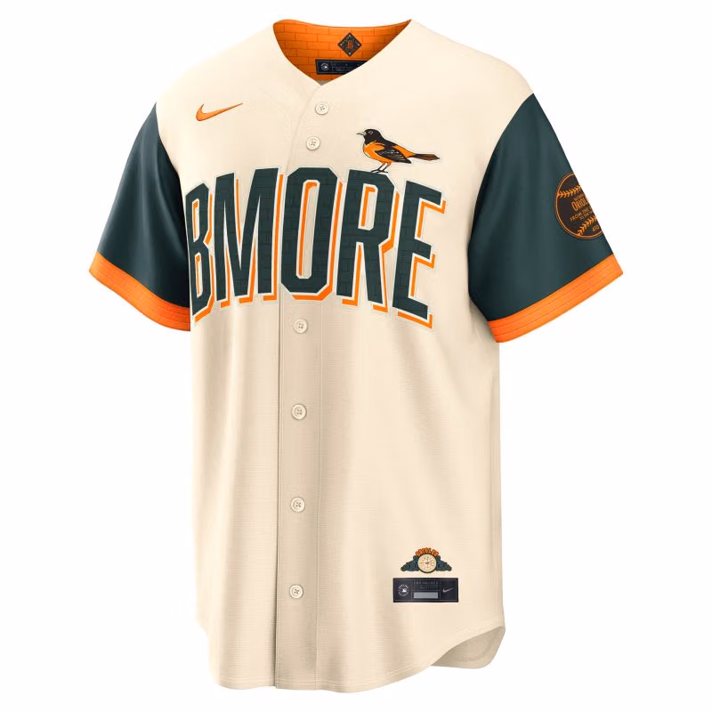 Baltimore Orioles 2026 City Connect Stadium MLB Jersey Cream view 1