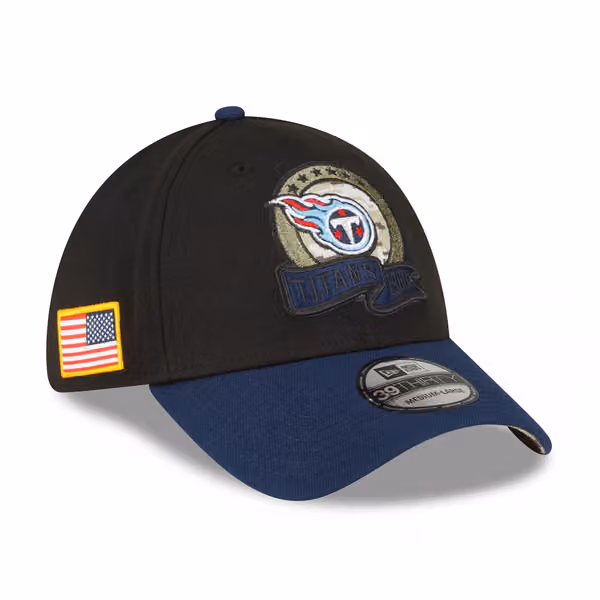 Tennessee Titans 2022 NFL On-Field Salute to Service New Era 39THIRTY Flex Cap product photo