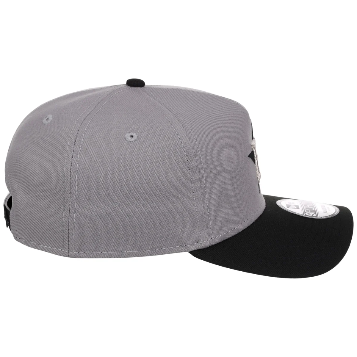 Houston Astros MLB Gray x Black FASHION CORE New Era 9FORTY A-Frame detail view