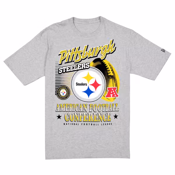 Pittsburgh Steelers Sport Classics Oversized NFL T-Shirt Gray view 1