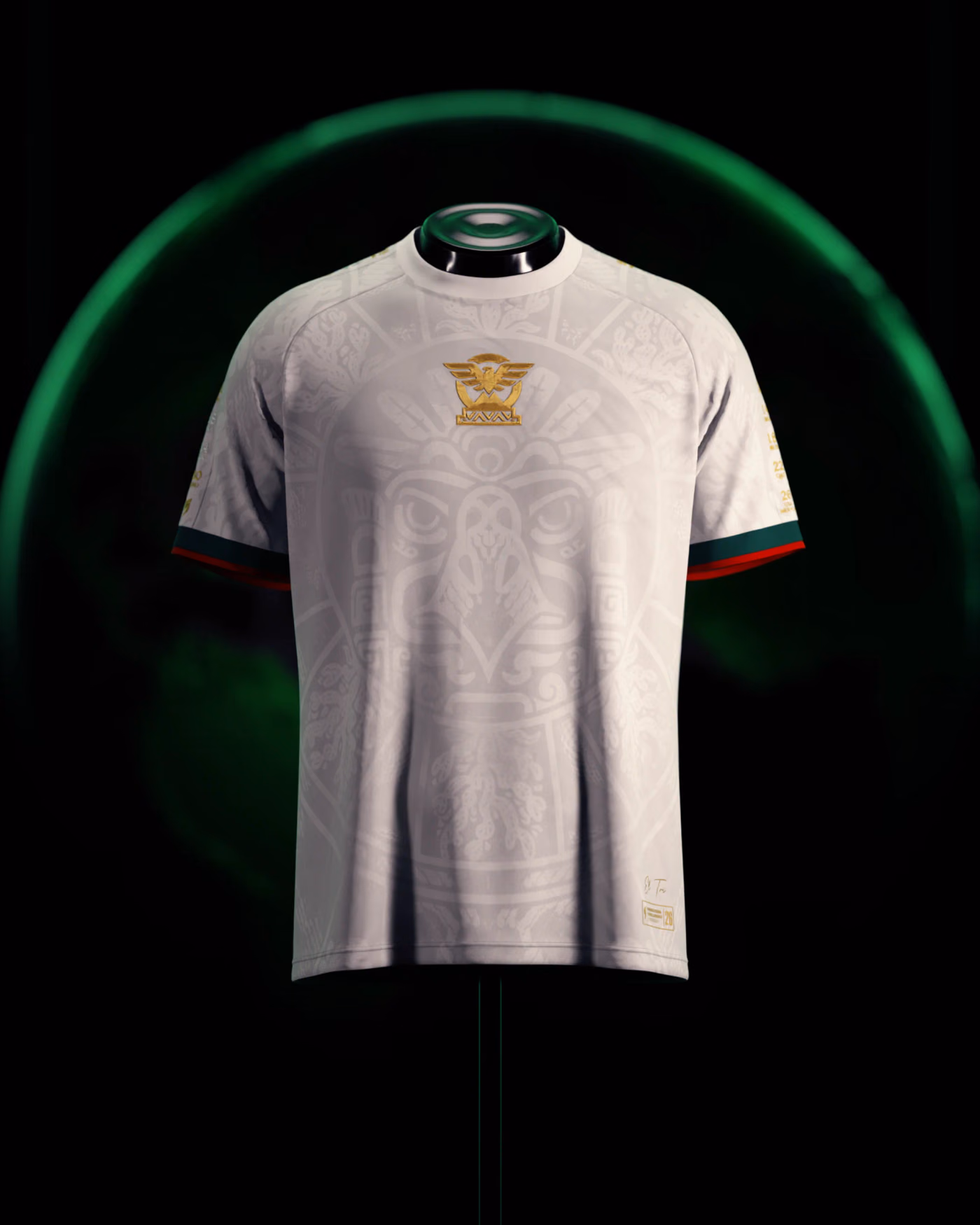 Jersevo Custom Personalized Mexico Heritage Jersey (2026WC Edition) - White front view