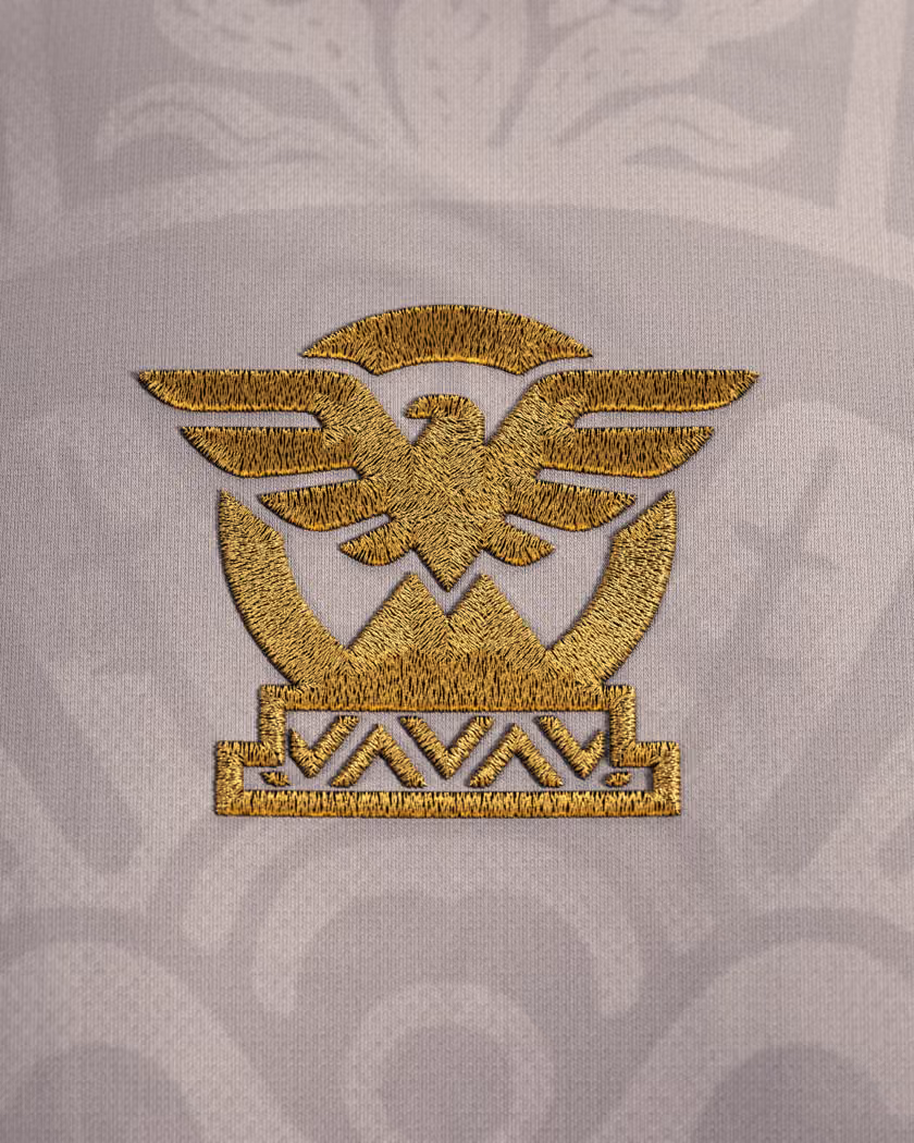 Jersevo Custom Personalized Mexico Heritage Jersey (2026WC Edition) - White crest detail