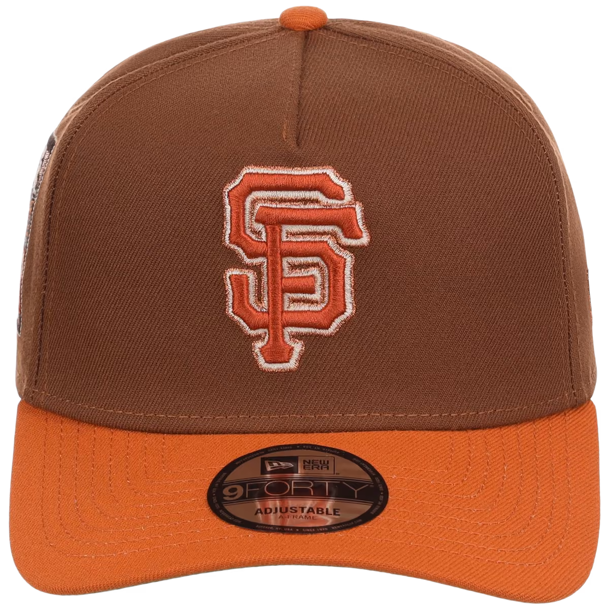 San Francisco Giants MLB Copper Harvest New Era 9FORTY A-Frame detail view