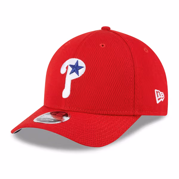 Philadelphia Phillies 2025 MLB Clubhouse 9FORTY M-Crown Snapback Cap Red product photo