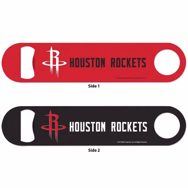 Houston Rockets NBA WinCraft Metal Bottle Opener view 1