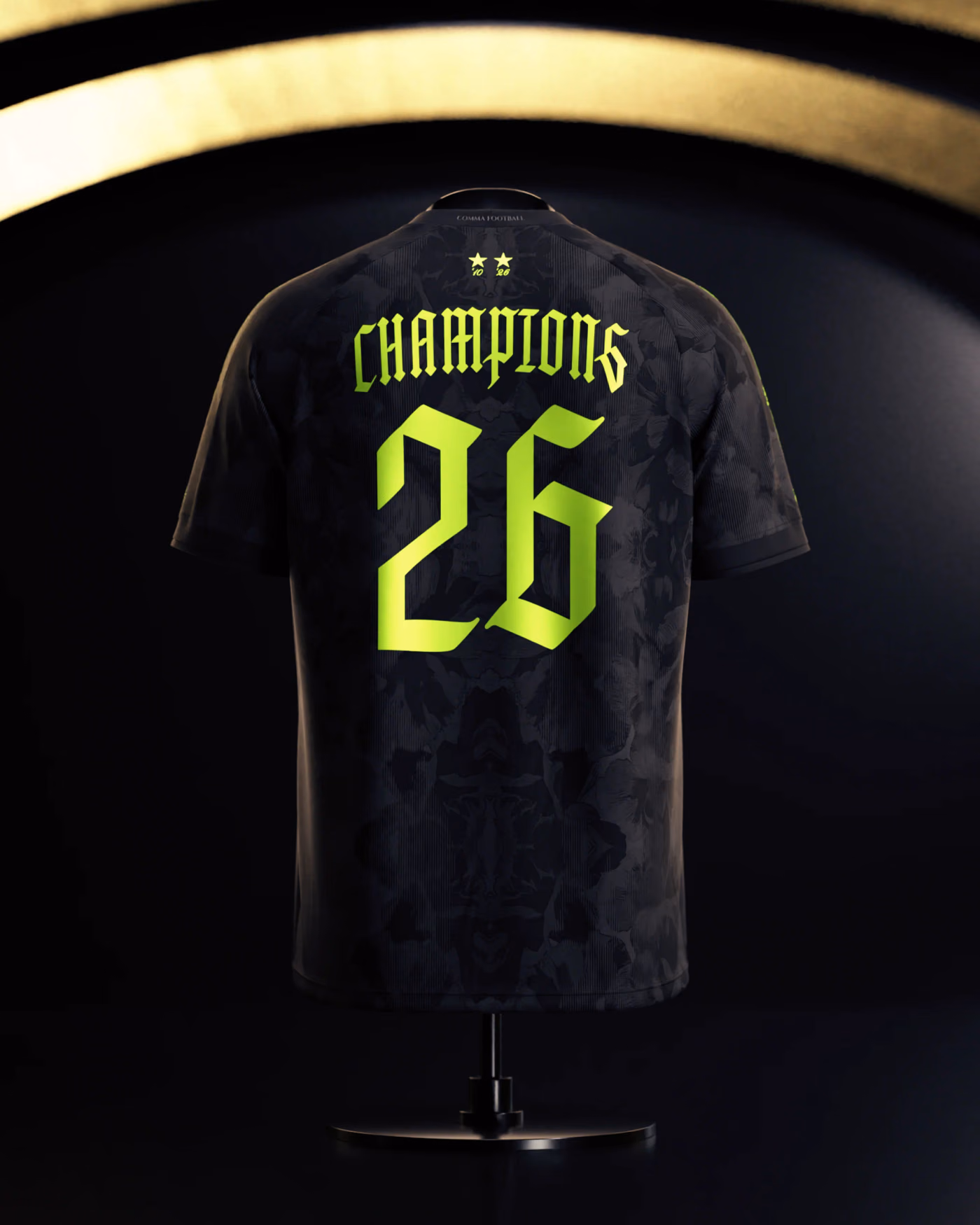 Jersevo Custom Personalized Spain 2026 Champions Jersey - Lime back view