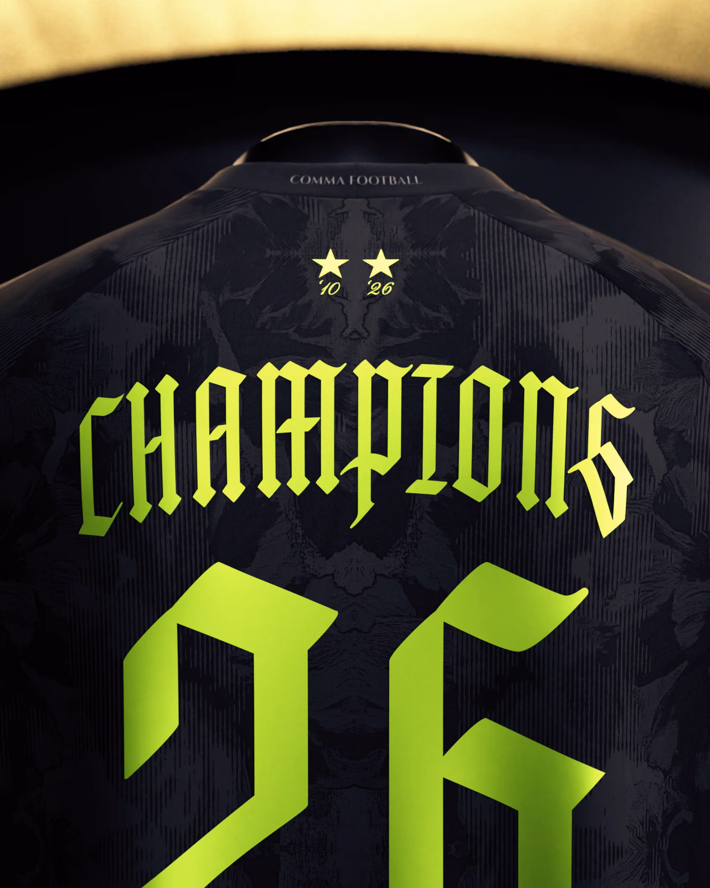 Jersevo Custom Personalized Spain 2026 Champions Jersey - Lime detail view 7