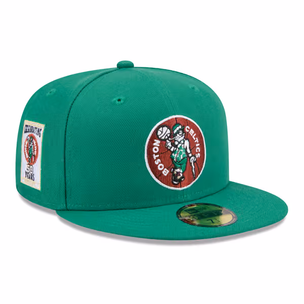 Boston Celtics 1968-1977 Hardwood Classics 59FIFTY Fitted Cap Green product photo