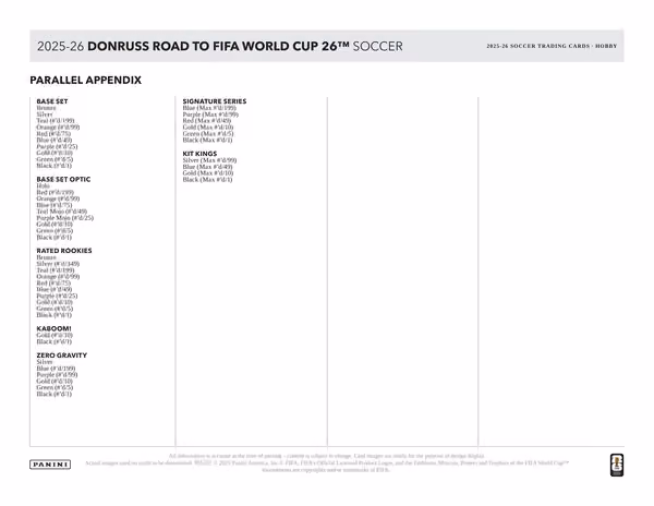 2025/26 Panini Noir Road to FIFA World Cup Football Hobby Box view 8