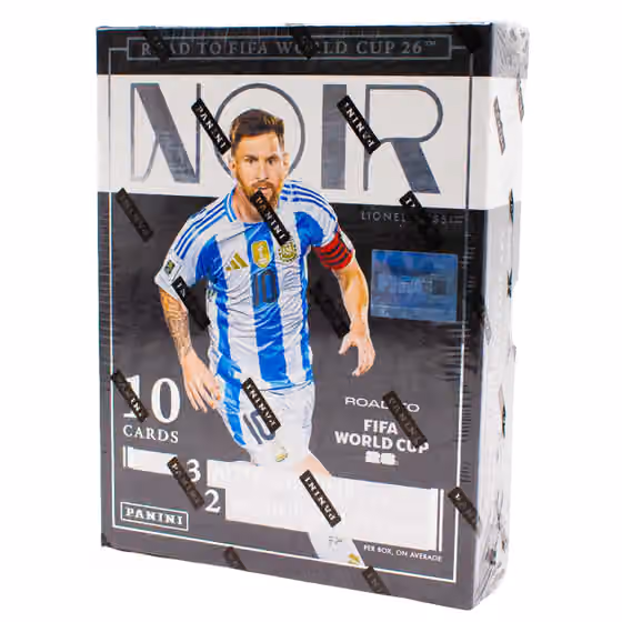 2025/26 Panini Noir Road to FIFA World Cup Football Hobby Box view 1