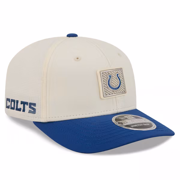 Indianapolis Colts 2026 NFL Training Camp 9SEVENTY Stretch-Snap Cap Cream/Blue product photo