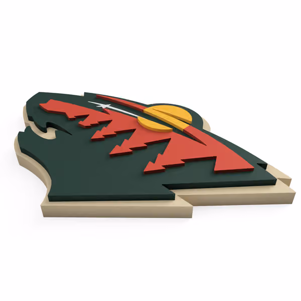 Minnesota Wild NHL 3D Foam Logo Wall Sign view 2