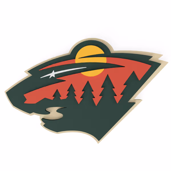 Minnesota Wild NHL 3D Foam Logo Wall Sign view 1