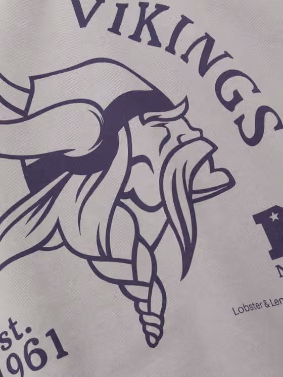 Minnesota Vikings L&L '96 Classics NFL Crew Sweater Gray view 3