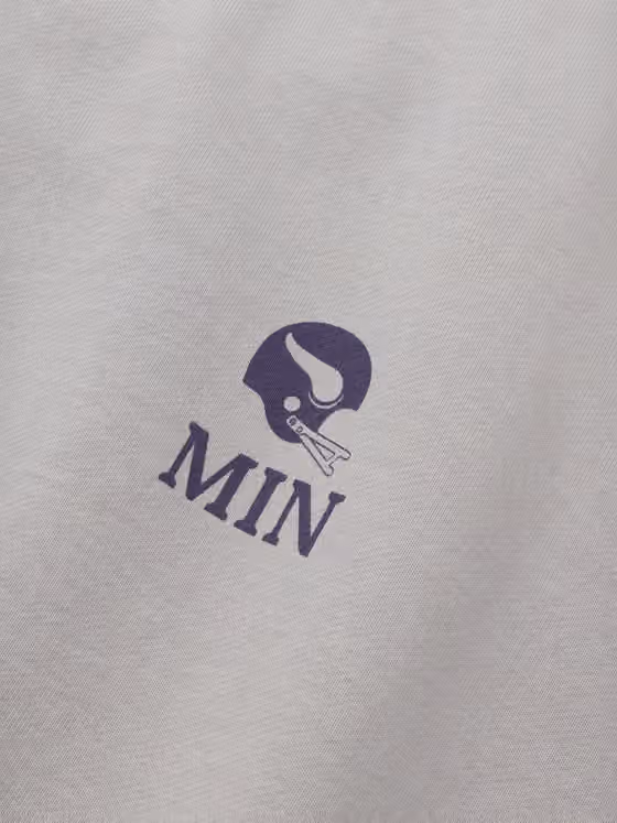 Minnesota Vikings L&L '96 Classics NFL Crew Sweater Gray view 4