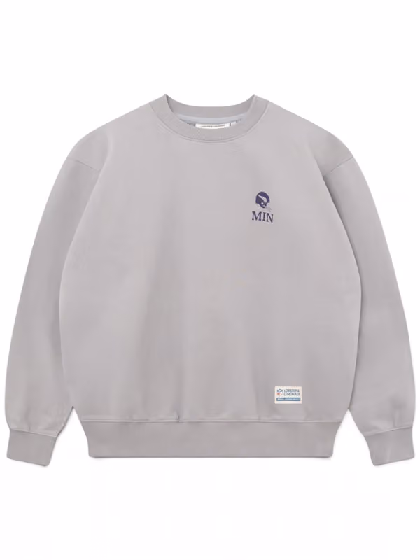 Minnesota Vikings L&L '96 Classics NFL Crew Sweater Gray view 2