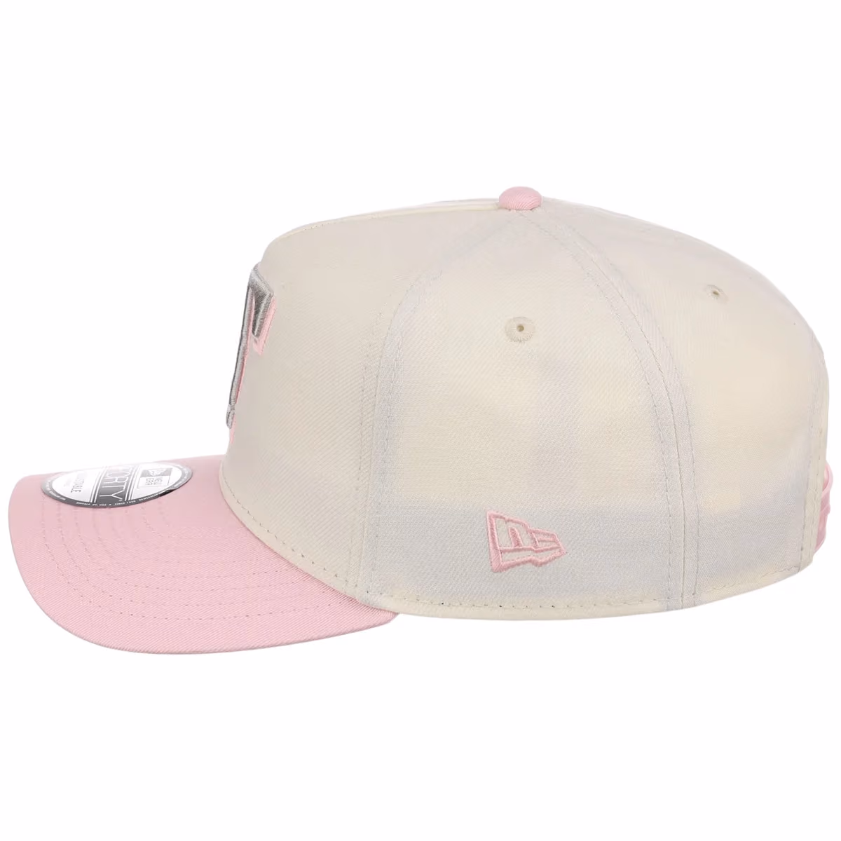 Texas Rangers MLB Chrome x Pink FASHION CORE New Era 9FORTY A-Frame detail view