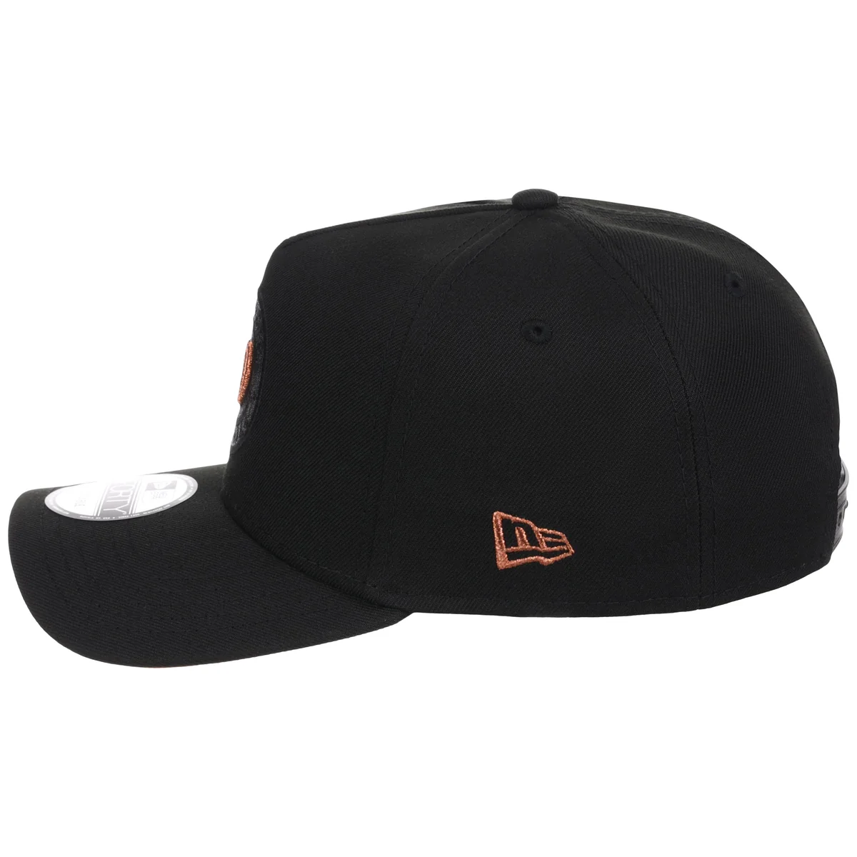 Washington Nationals MLB Black x Rust FASHION CORE New Era 9FORTY A-Frame detail view