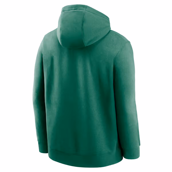 Oakland Athletics Cooperstown Logo Nike Club Fleece MLB Hoodie Green view 2