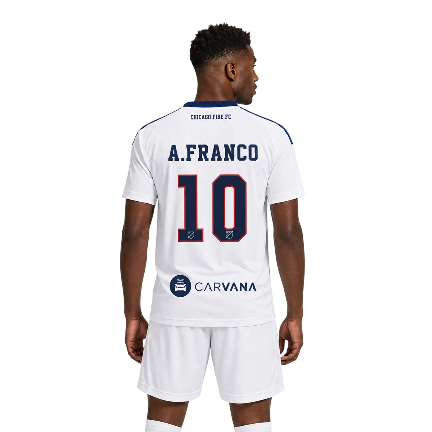 Andre Franco Chicago Fire White Jersey with Dazzling Fan Apparel