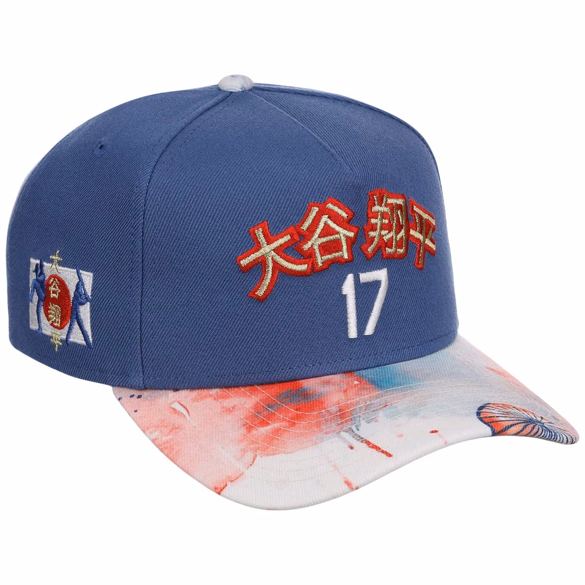 Los Angeles Dodgers Pacific Canvas New Era 9FORTY (Royal/Multi) front view