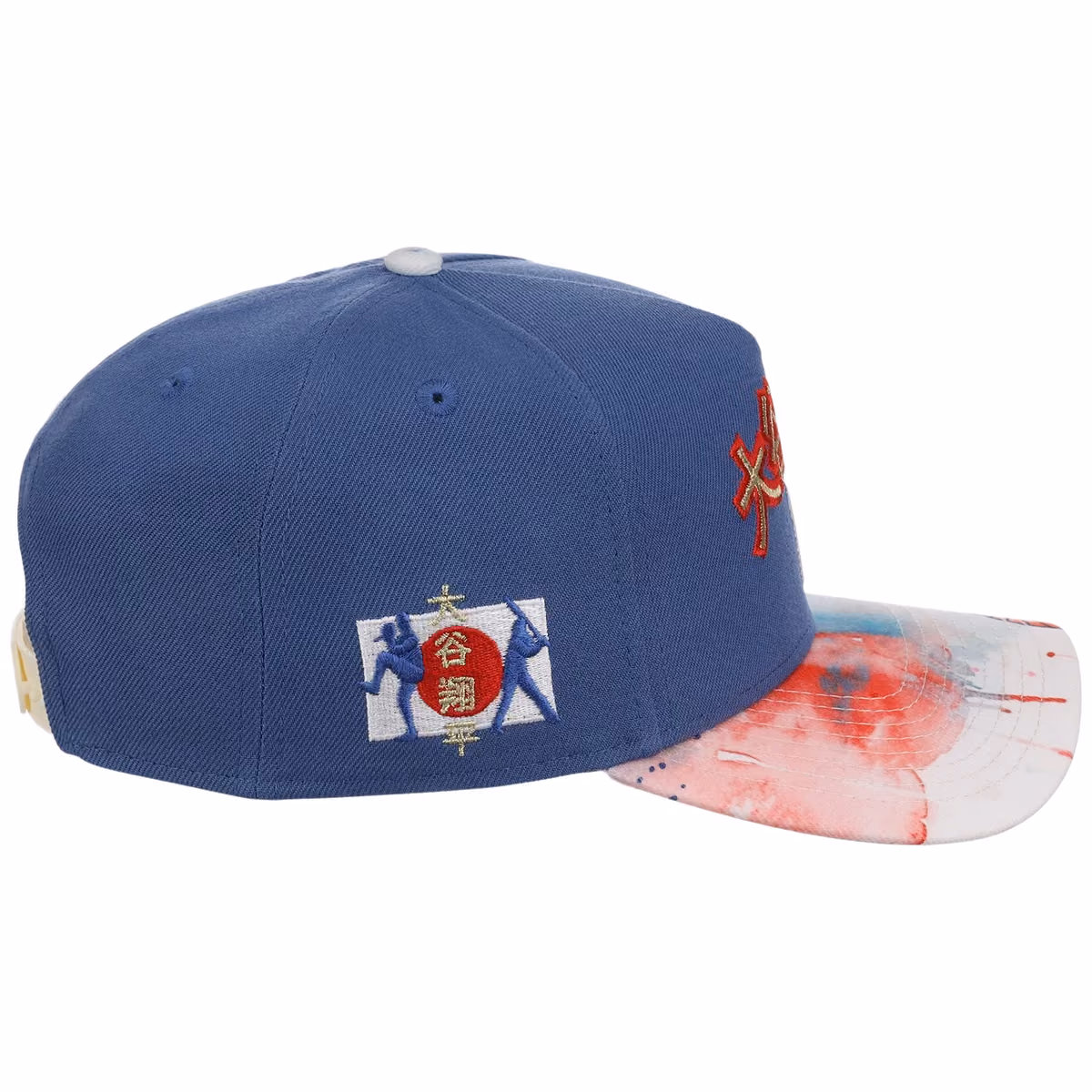 Los Angeles Dodgers Pacific Canvas New Era 9FORTY (Royal/Multi) detail view