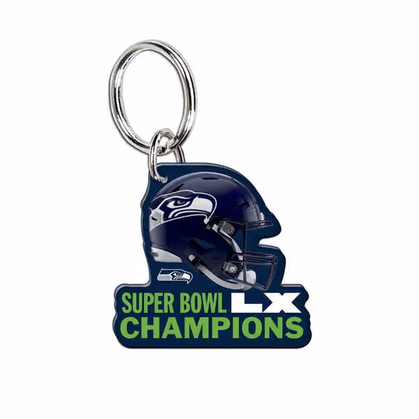 Seattle Seahawks Super Bowl LX Champions NFL Key Ring view 1