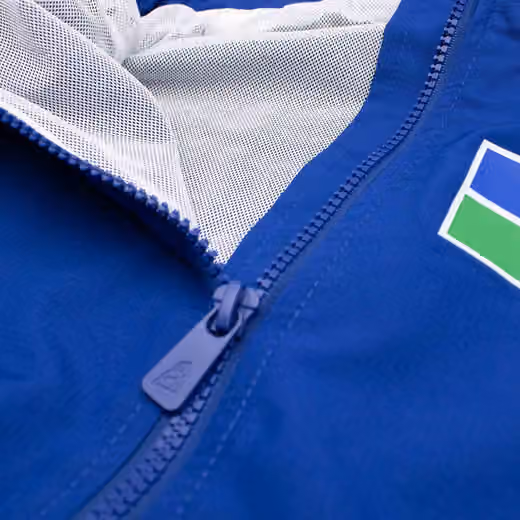 Seattle Seahawks NFL Quarter Zip Windbreaker Jacket Blue view 4