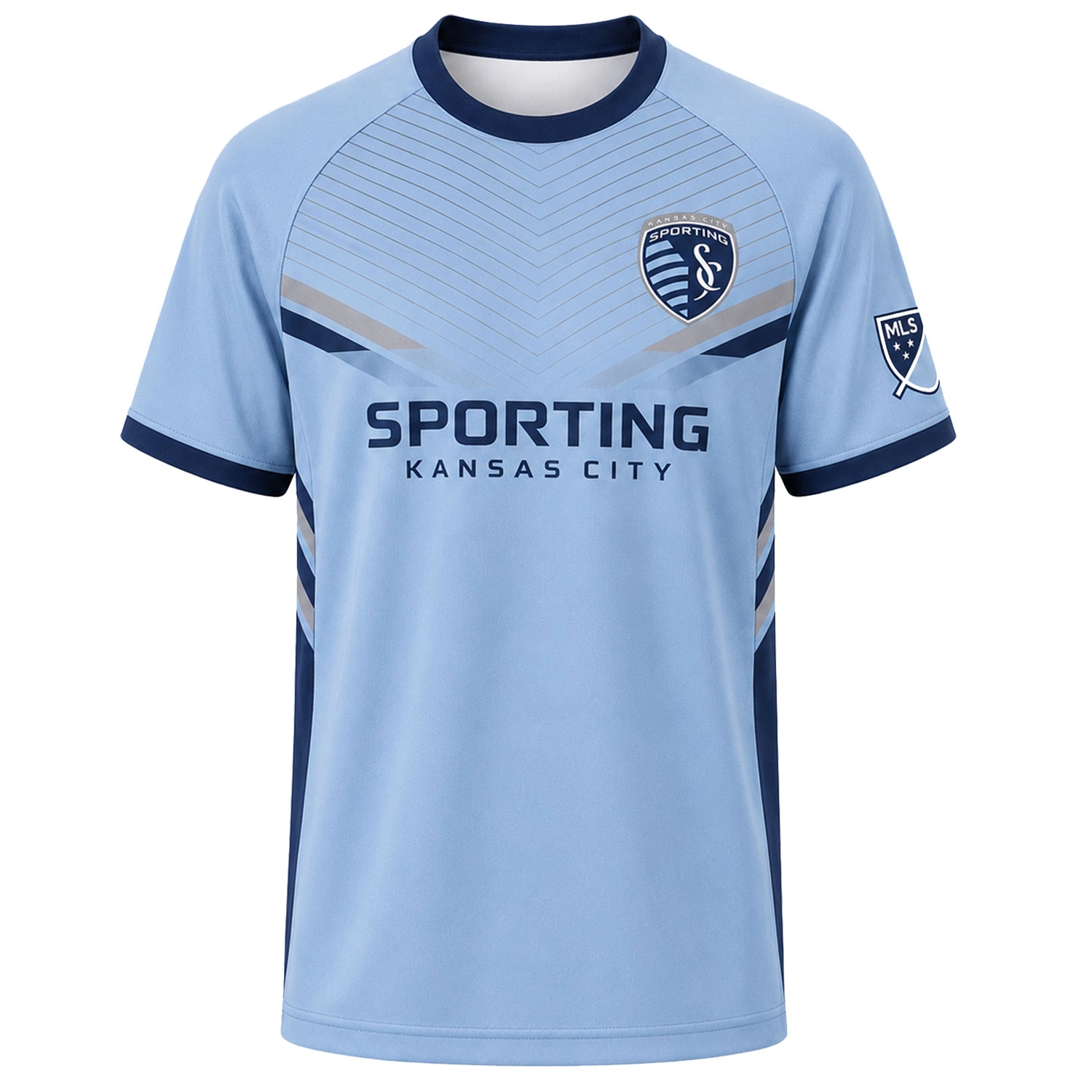 Sporting KC Soccer Jersey Custom Elite Linear Style