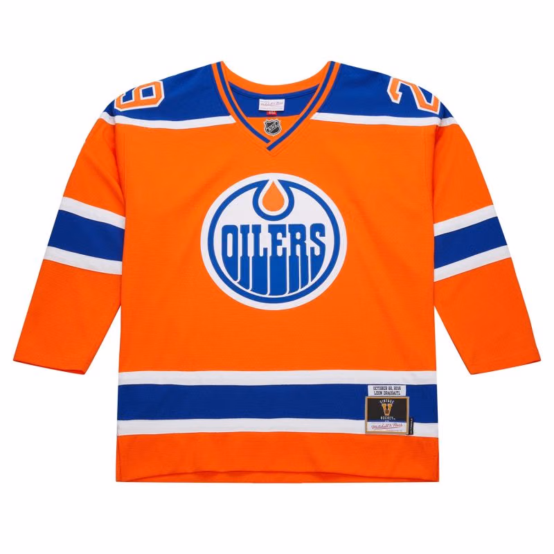 Leon Draisaitl #29 Edmonton Oilers 2016 Heritage Classic Power Play NHL Jersey view 2