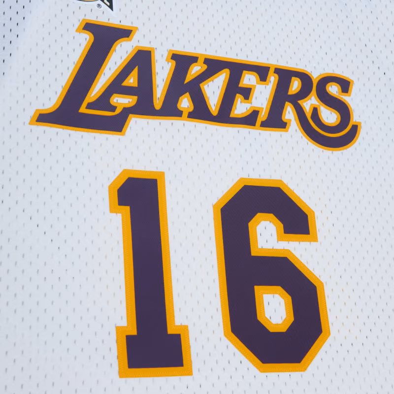 Pau Gasol #16 Los Angeles Lakers HOF 2001-19 Mitchell & Ness Swingman NBA Jersey view 4