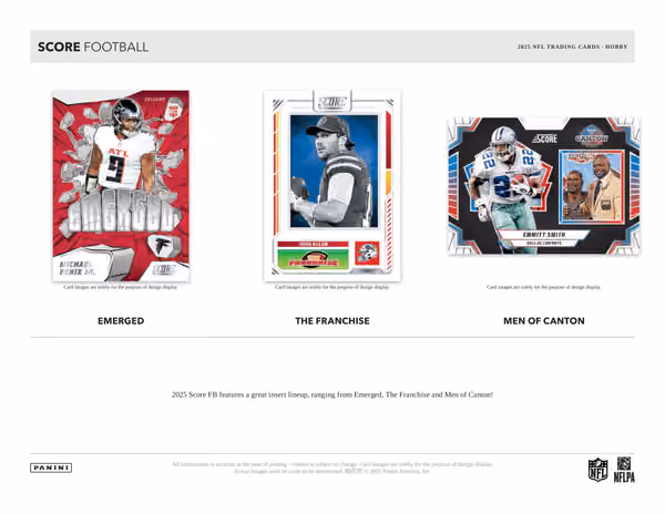 2025 Panini Score Football NFL Hobby Box view 4