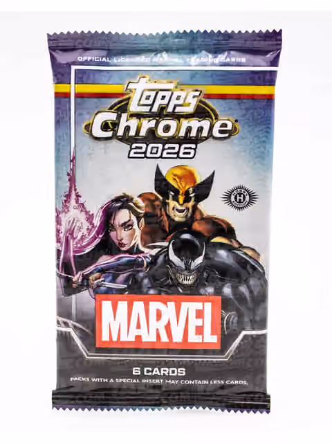 2026 topps Marvel Comics Chrome Hobby Pack view 1