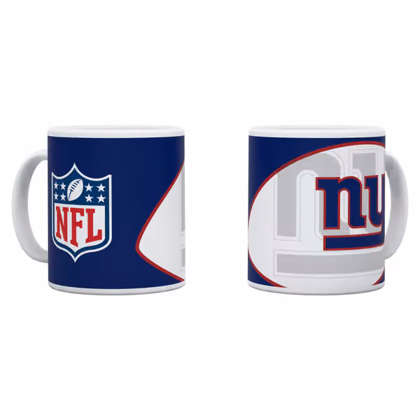 New York Giants Shadow Logo & Shield NFL Mug (330 ml) view 1