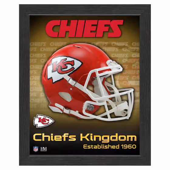 Kansas City Chiefs NFL Team Helmet Framed Photo view 1