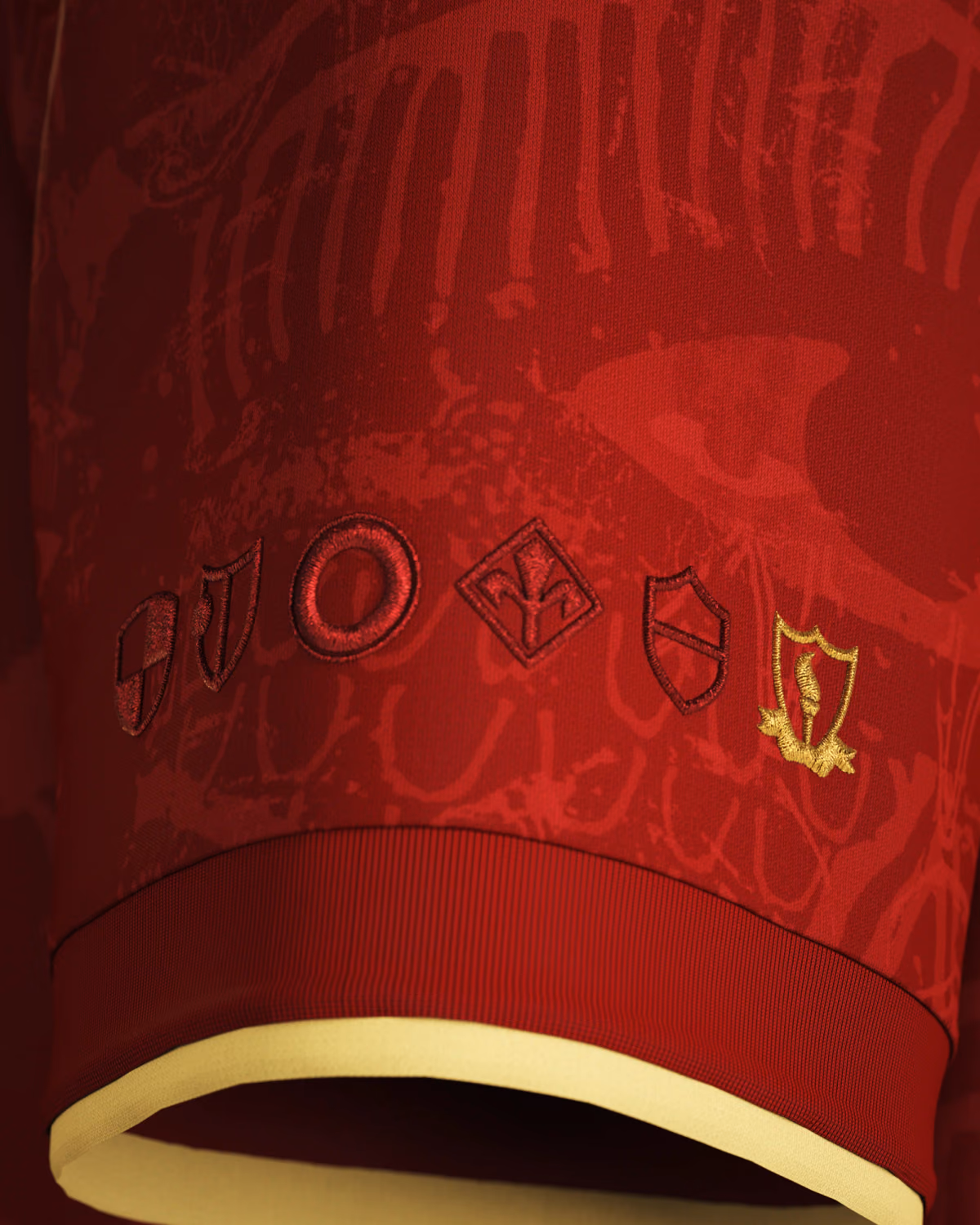 Jersevo Custom Personalized Egyptian King Jersey (Away Edition) left sleeve detail
