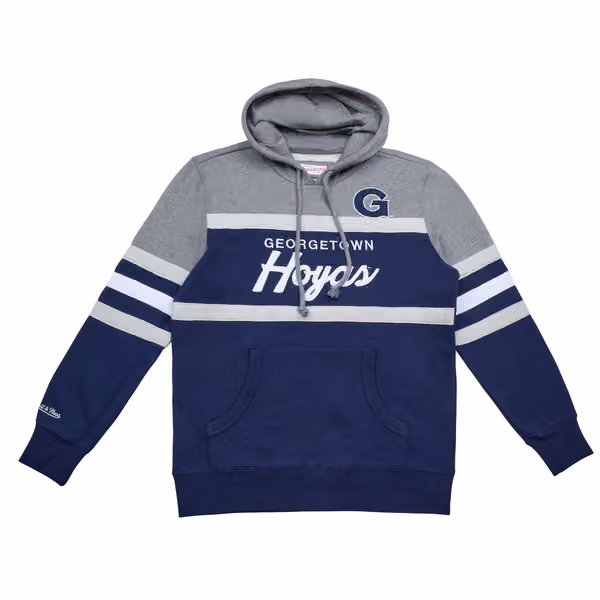 Georgetown Hoyas Head Coach Mitchell & Ness NCAA College Vault Hoodie view 1