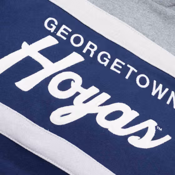 Georgetown Hoyas Head Coach Mitchell & Ness NCAA College Vault Hoodie view 3