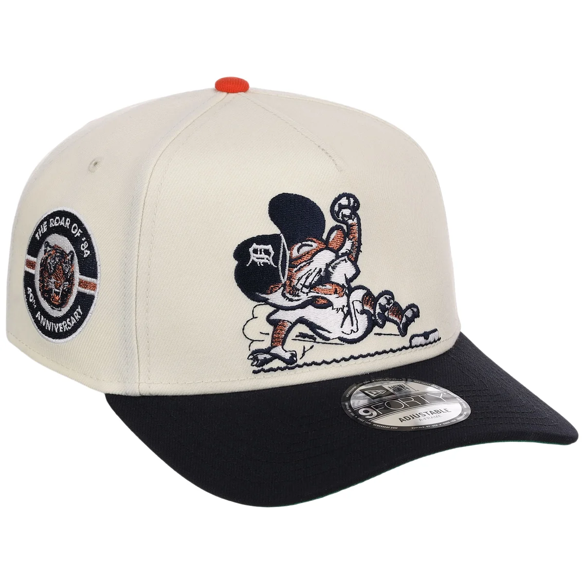 Detroit Tigers Friday Flux New Era 59FIFTY (Chrome/Navy) front view