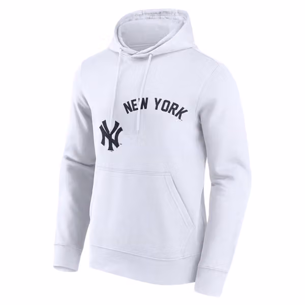 New York Yankees Championship Newspaper MLB Hoodie White view 2