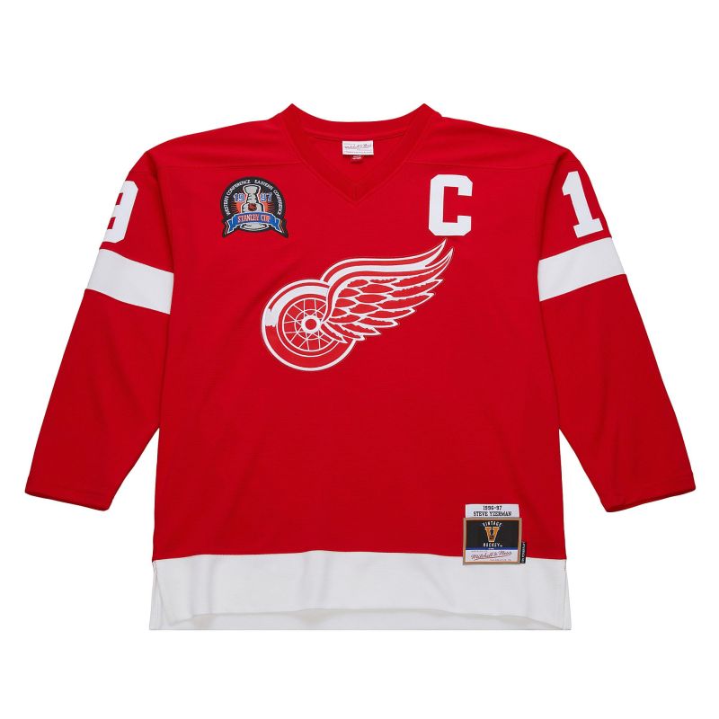 Steve Yzerman #19 Detroit Red Wings 1996-97 Premium Power Play NHL Jersey Red view 1