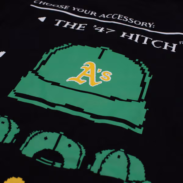 Athletics 8-Bit Hero Foundation MLB T-Shirt Black view 4