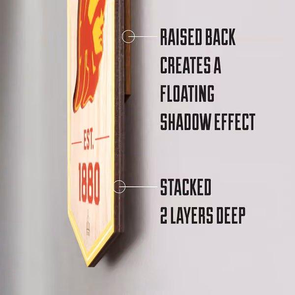 Chicago Blackhawks 3D Stadium NHL Banner view 4