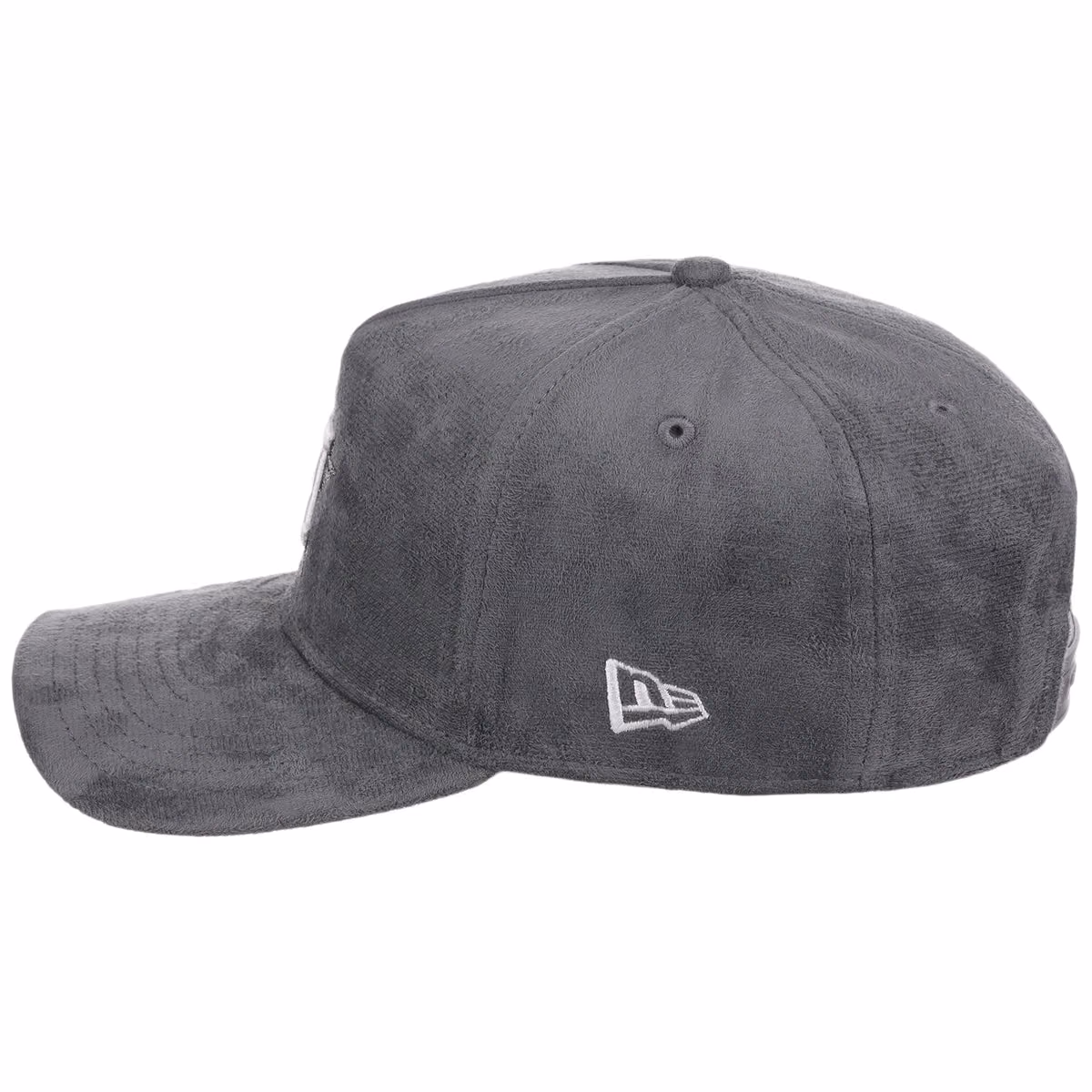 Houston Astros MLB Gray x Suede FASHION CORE New Era 9FORTY A-Frame detail view
