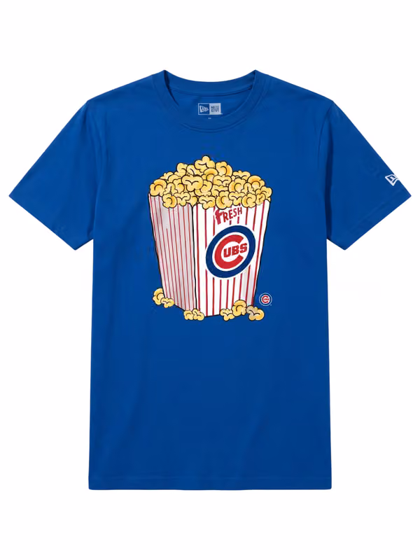 Chicago Cubs Popcorn Oversized MLB T-Shirt Blue view 1